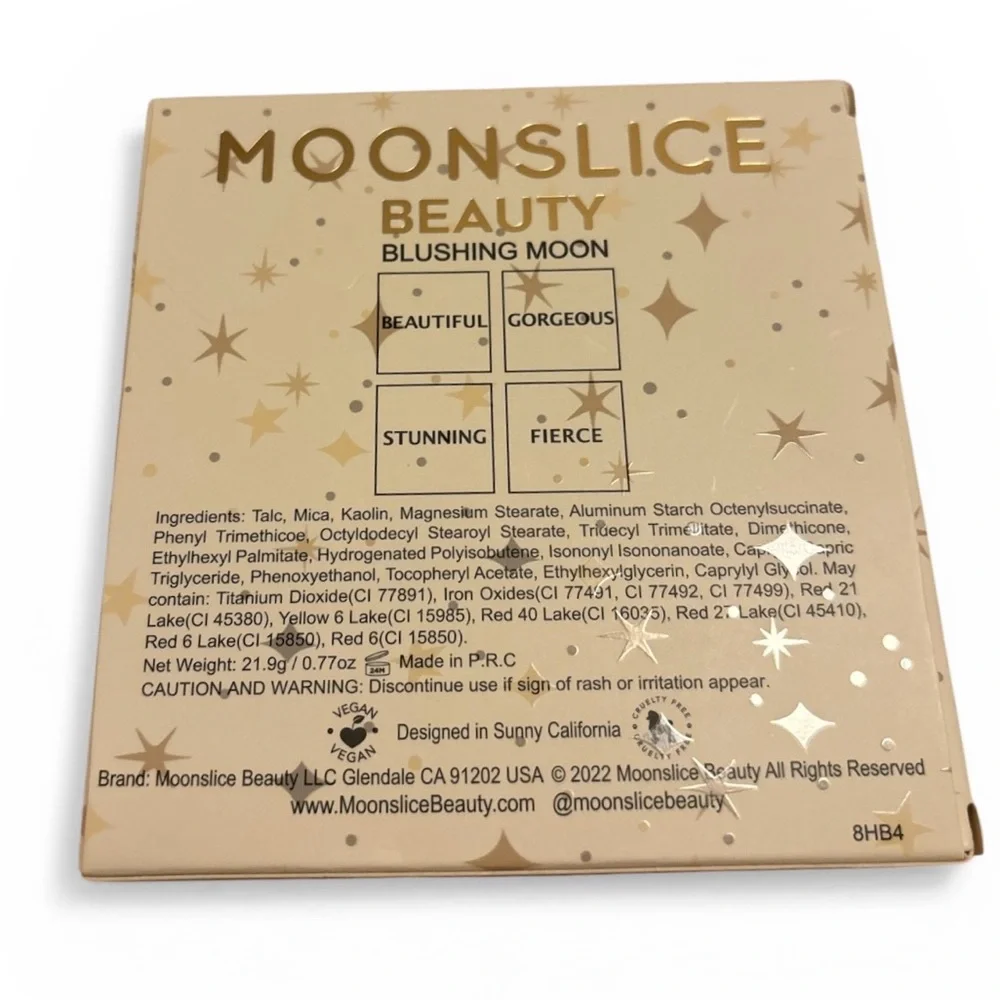 Moonslice Beauty Blushing Moon Blush Palette Vegan Face Blush Set NEWNew in Box